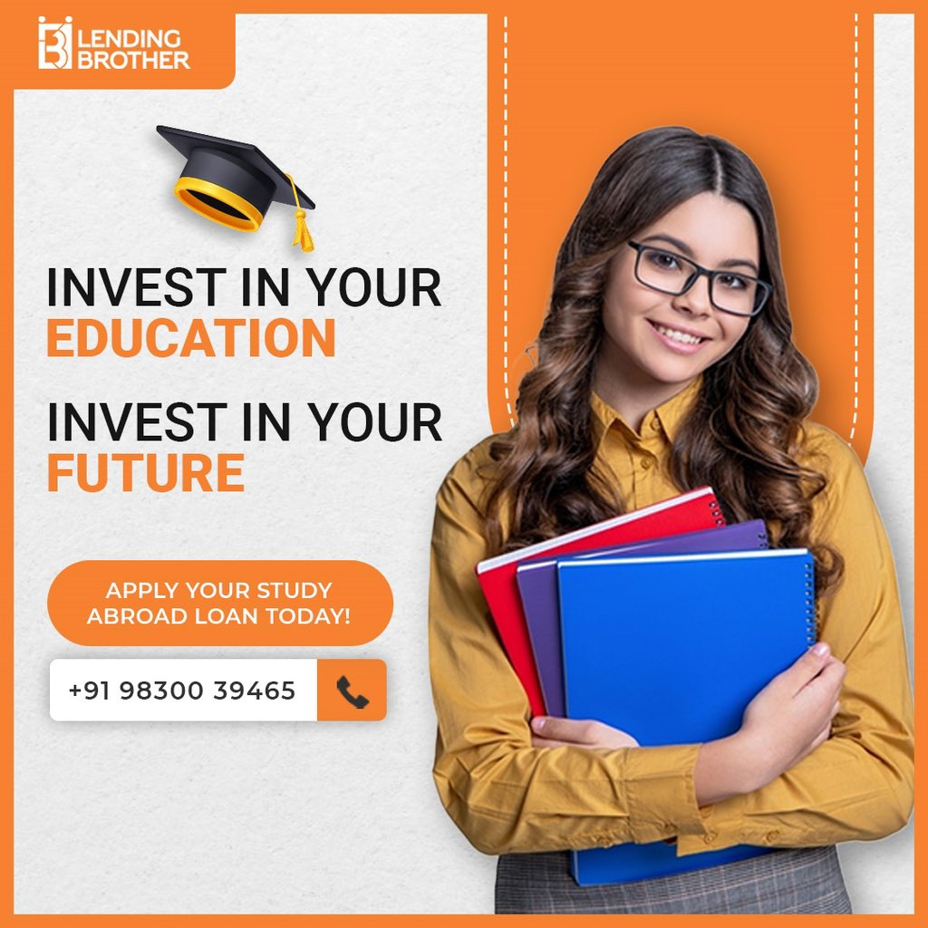 #Education is the best investment. 

Get free assistance on #StudyAbroad #EducationLoan, just give us a call at 9830039465.

#LendingBrother #HigherStudies