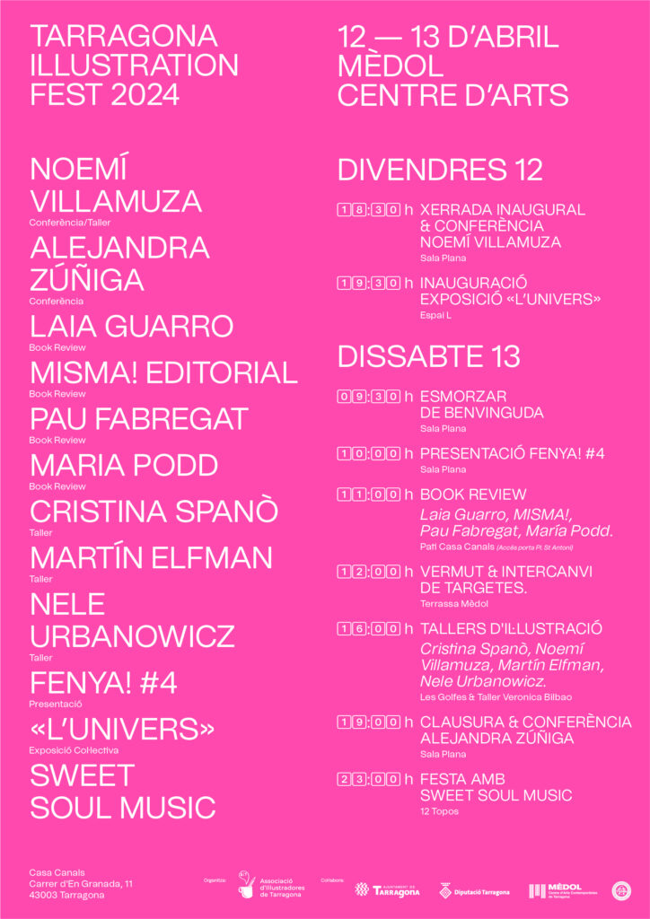 #Recomanem ➡ Divendres 12 i dissabte 13 d’abril, Tarragona Illustration Fest #TIF organitzat per l'associació d'il·lustradors <a href="/AiTarragona/">AiTarragona</a>. 

👩‍🎨Dibuix, tallers, xerrades, vermuts, esmorzar, exposicions, presentacions i molt més!

👉 aitarragona.cat/tif