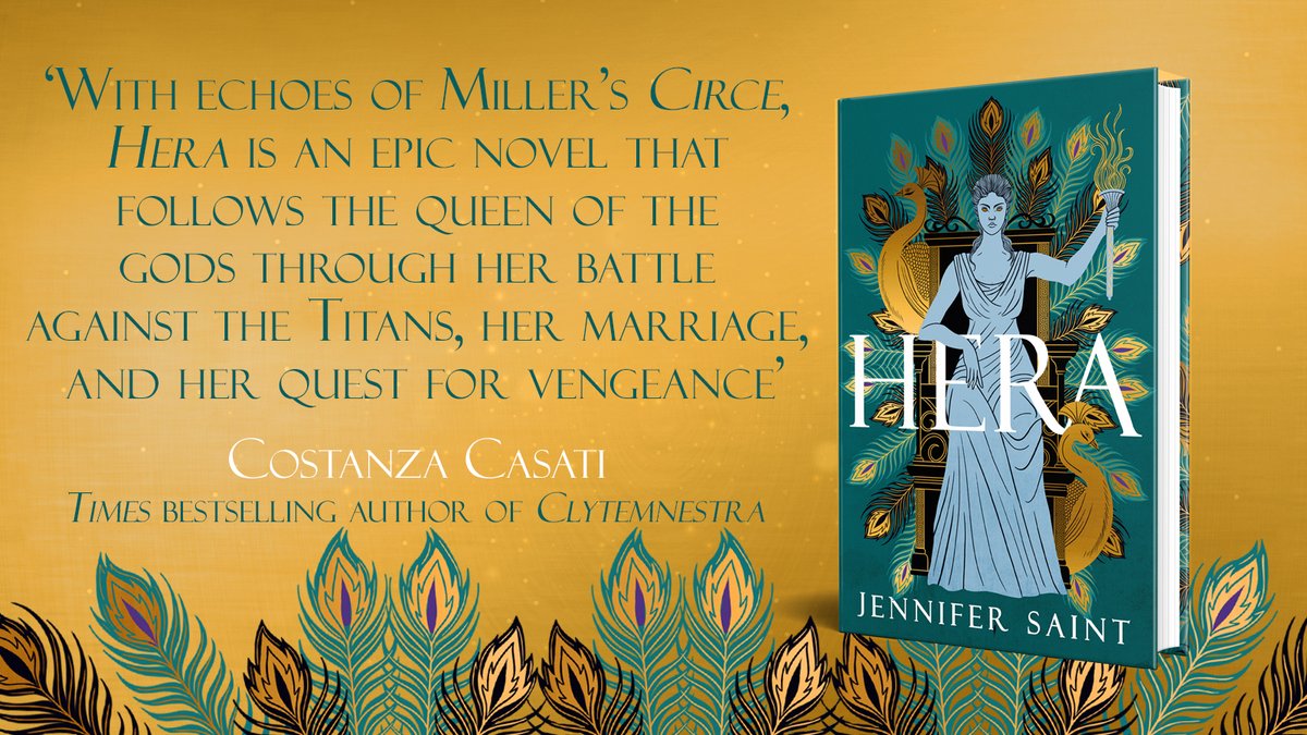 'With echoes of Miller's Circe, Hera is an epic novel that follows the Queen of the Gods through her battle against the Titans, her marriage, and her quest for vengeance' @costanzacasati Signed copies of @jennysaint's #Hera are available @waterstones🎉 🔗brnw.ch/HeraSignedCopy