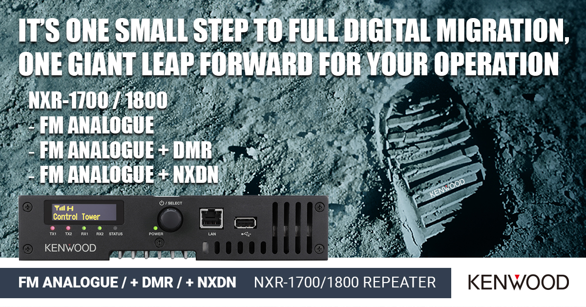 The compact NXR-1700/1800 repeater can extend the life of your analogue system and empower it with site roaming capability while preparing it for migration to either digital DMR or NXDN operation. Give your analogue radio system a giant step forward, here bit.ly/NX1KRange