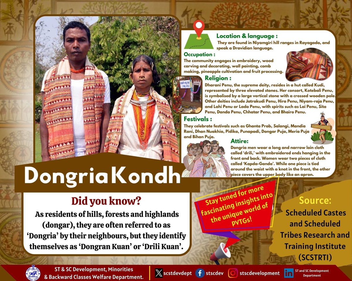 Discover the #DongriaKond #tribe of #Odisha! Learn about their religious activities, festivals, attire and much more. #OdishaTribes #KnowYourTribe #tribal #indigenous