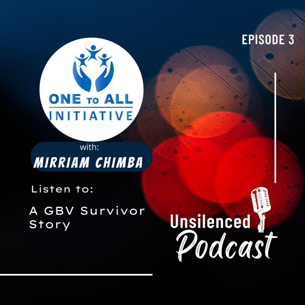 Listen to episode 3 of our podcast. It feathers a survivor of GBV and her fight to empowerment. Link : podcasters.spotify.com/pod/show/one-t…