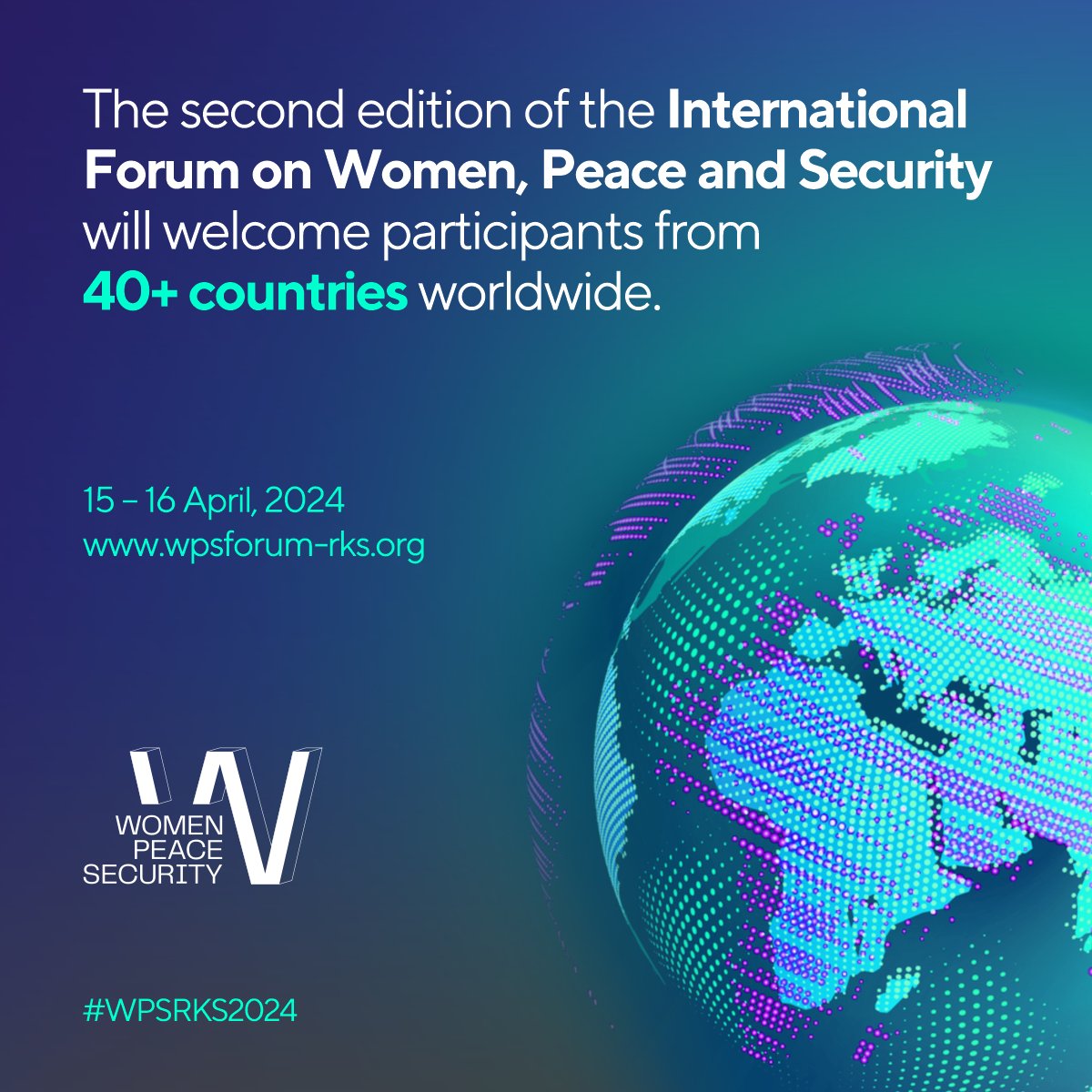 #WPSRKS2024 will welcome participants from over 𝟒𝟎 𝐜𝐨𝐮𝐧𝐭𝐫𝐢𝐞𝐬 𝐰𝐨𝐫𝐥𝐝𝐰𝐢𝐝𝐞 to build joint efforts to tackle conflict-related sexual violence & identify policies to help women and girls navigate safer in times of ever-rising climate security threats. Stay tuned!