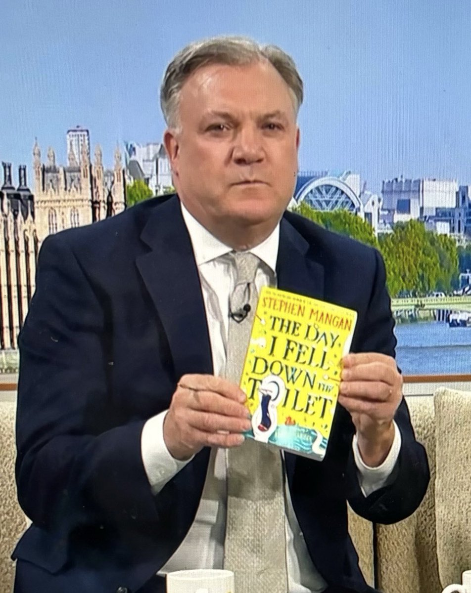 I know exactly what’s missing from your day - it’s a photo of Ed Balls holding a copy of THE DAY I FELL DOWN THE TOILET so here it is.