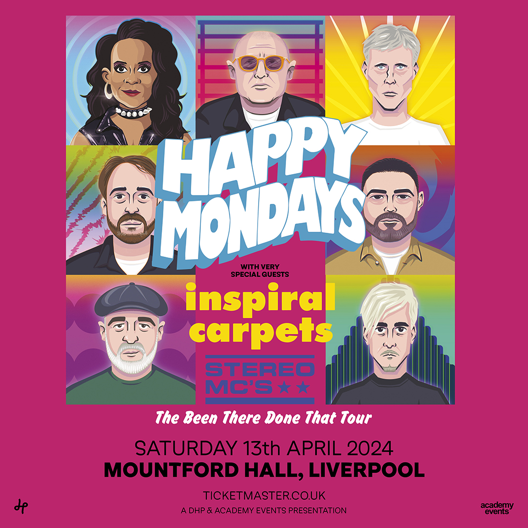 Over at @LiverpoolGuild this week 👇

📆 Sat 13 Apr - @Happy_Mondays + @inspiralsband + @StereoMcs_Rob_b

See you there 👋 #HappyMondays