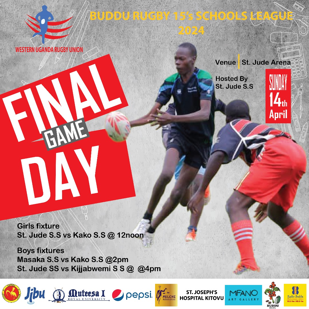 The Masaka Zone Schools Grand Finale is on this weekend Sunday  at the St.Jude Arena.

#SupportSchoolsRugby