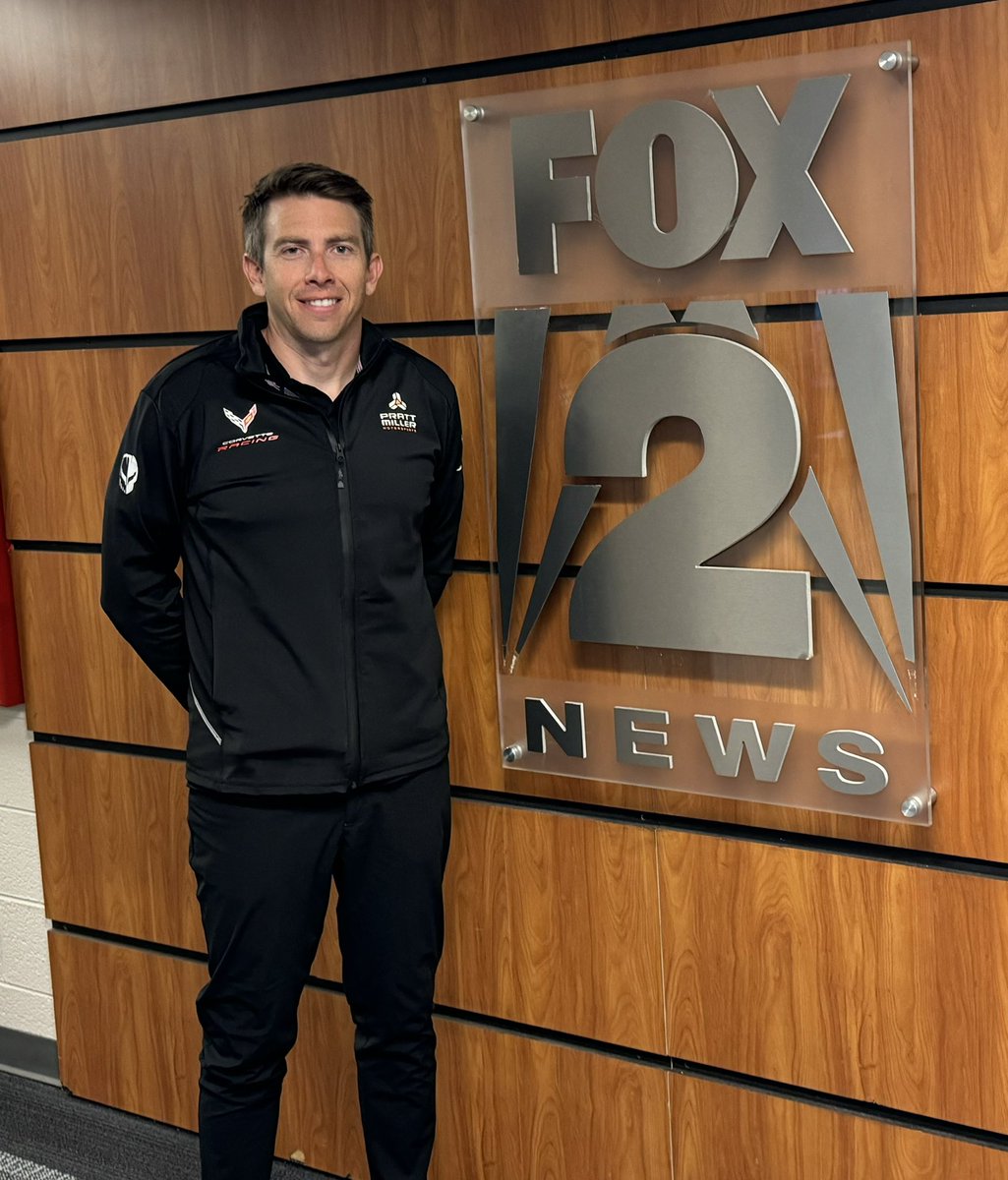 Get revved up for #DetroitGP weekend with @PrattMiller driver @TommyMilner on @FOX2News at 7:44A ET. He’s in town to talk a little racing and @DetroitRedWings. Check it out! @IMSA // #WeDriveDetroit