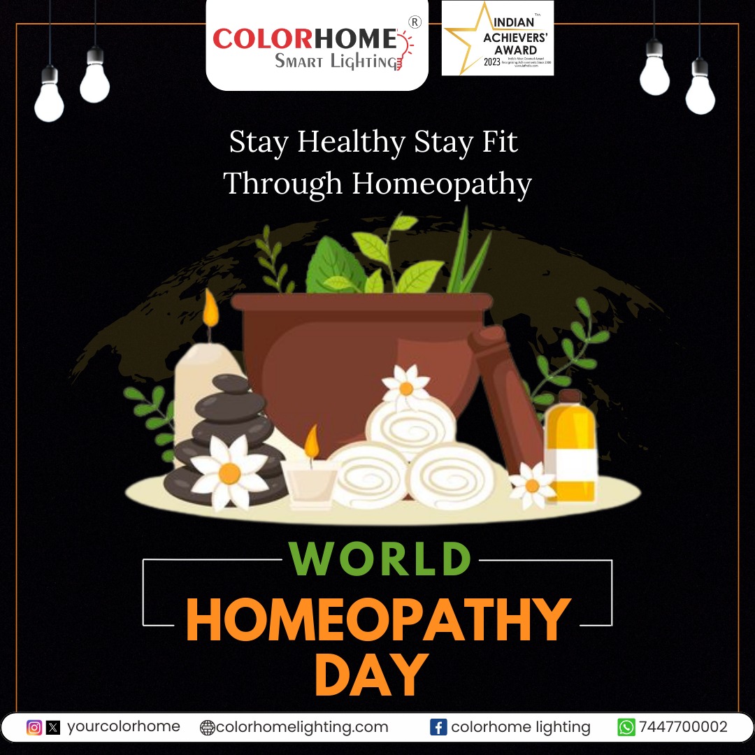A holistic approach to health and well-being. Happy World Homeopathy Day! 🏥 🌍
.
.
.
#lighting #lightingdesign #colorhome #ledbulbs #ledbatten #smartlighting #smartlightingtechnology #ledlights #WorldHomeopathyDay #worldhomeopathyday2024