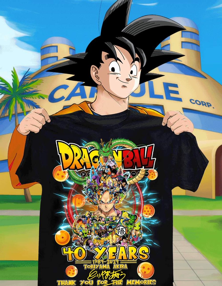 Today I received this t-shirt!😁 #DragonBall #40years