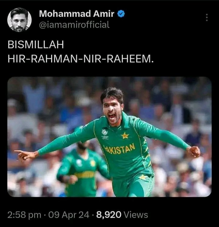 justjutt12's tweet photo. وَتُعِزُّ مَن تَشَاءُ وَتُزِلُّ مَن تَشَاءُ۔
INDIA'S WORST NIGHTMARE MOHAMMAD AMIR IS OFFICIALLY BACK FOR PAKISTAN 🇵🇰❤️❤️❤️#PAKvNZ | #BackTheBoysInGreen

#PAKvNZ https://t.co/UIvOuN55Q2