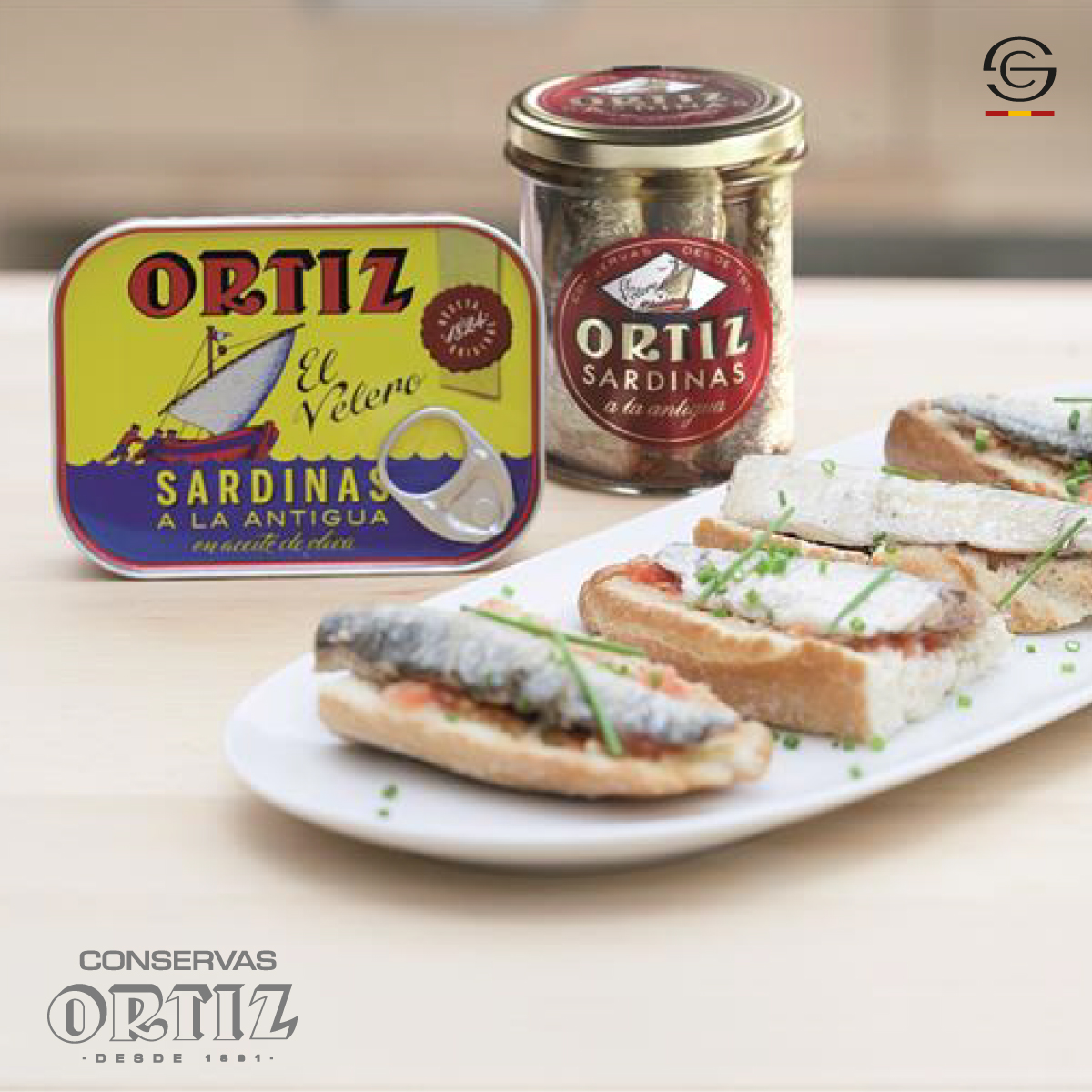 #Partner #ConservasOrtiz
Bonito del Norte (white tuna), anchovies, sardines, and other premium seafood products. Ortiz products are now available in the finest restaurants and stores across over 50 countries accross 5 continents.

#excellenceofspain #madeinspain #gourmet