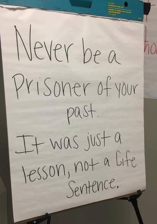 Your future needs you. Your past doesn't.