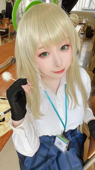 先生今日も一日お疲れ様でした〜#BlueArchiveCosplay 