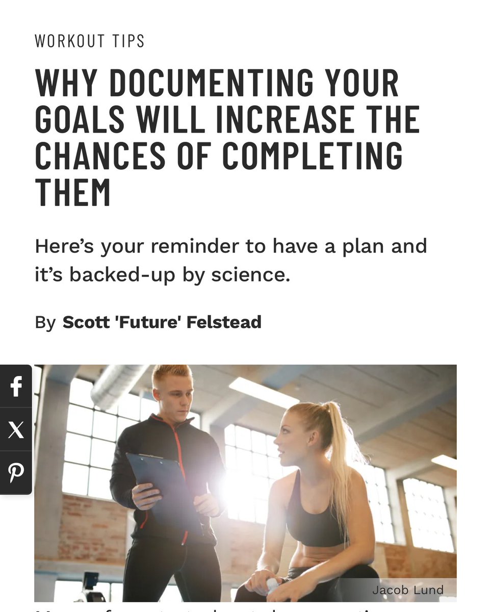 WHY DOCUMENTING YOUR GOALS WILL INCREASE THE CHANCES OF COMPLETING THEM

Here’s your reminder to have a plan and it’s backed-up by science.
By Scott 'Future' Felstead

Read Article: muscleandfitness.com 

#experttips #fitnessnews #fitnesstips #goals #healthnews #healthstudies…