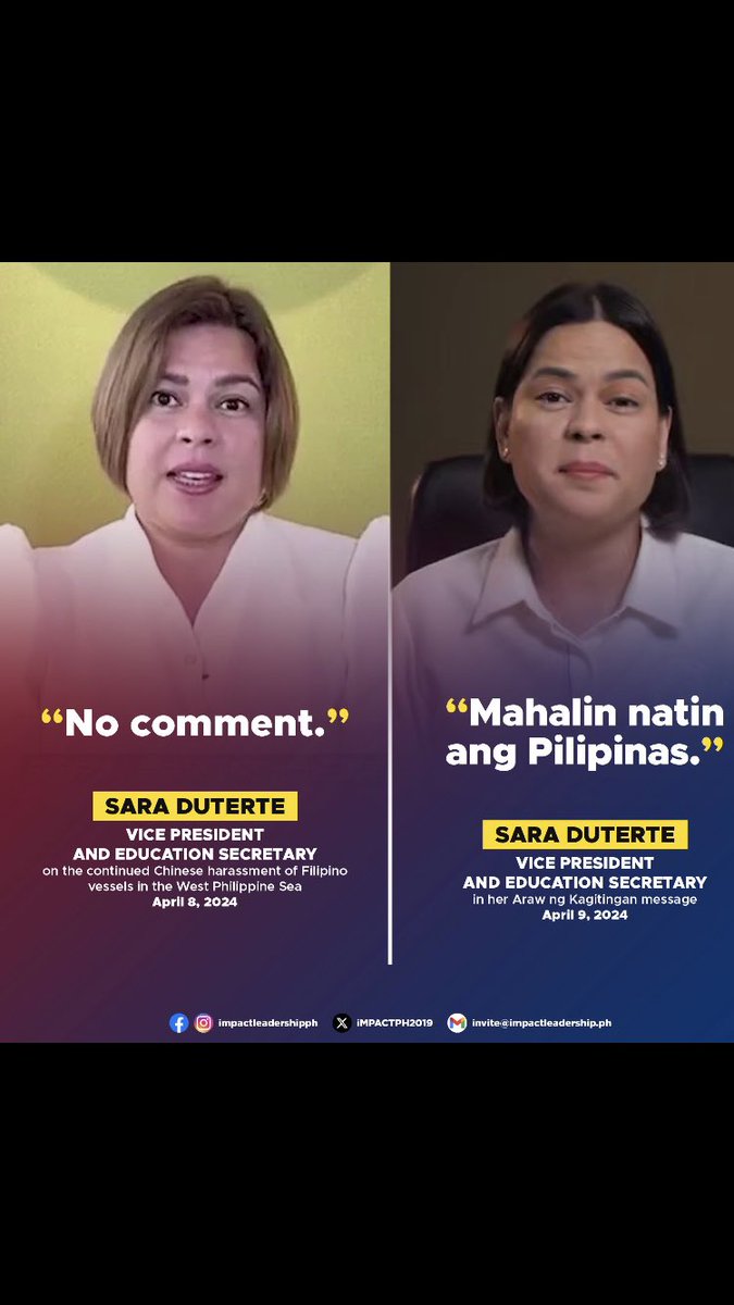 Wow… after sabihing “no comment” ang lakas pa ng loob mag advise sa mga Pinoy na “mahalin natin ang Pilipinas”. May kredibilidad pa ba ang taong ito?