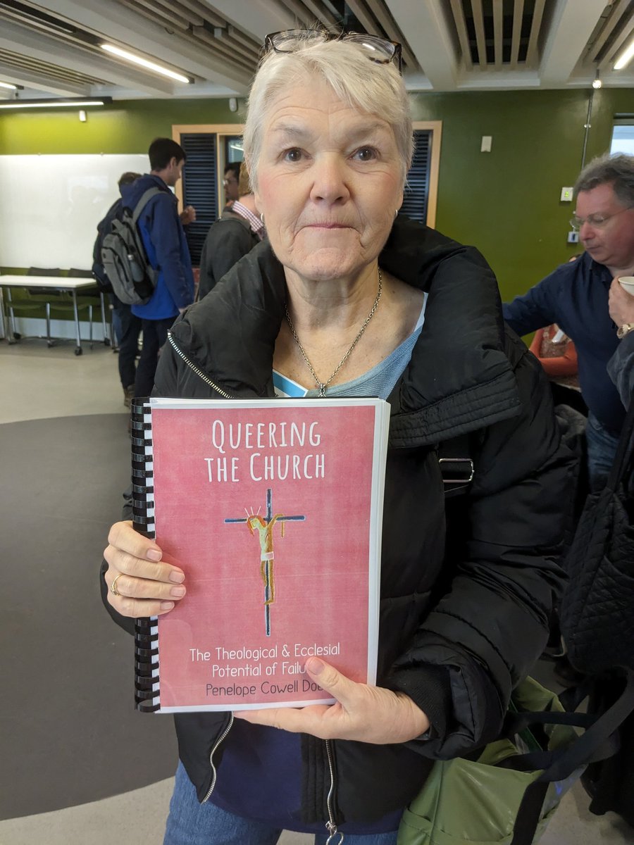 Penelope Cowell Doe (@henry_sister ) popped by earlier at #sst2024 @SST_Theology- her new book Queering the Church: The Theological & Ecclesial Potential of Failure is published soon 🔜🗓️
