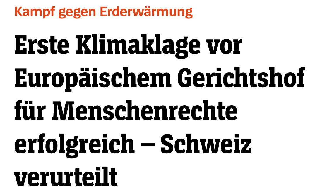 Ein historisches Urteil vom europäischen Gerichtshof! Wenn Regierungen Klimaschutz verschleppen, verletzen sie Menschenrechte. Eine Zäsur für 1 europäischen Kontinent voller Staaten, die sich nicht an Klimaziele halten. Die Türen für weitere #Klimaklagen sind sperrangelweit auf.