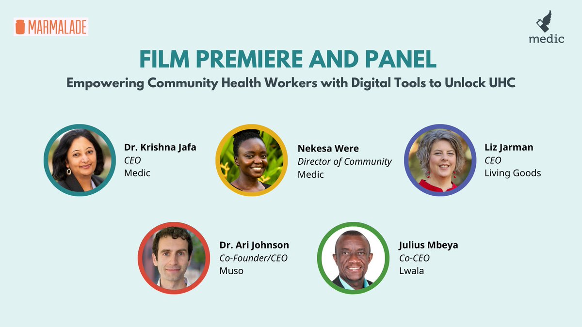 Excited to kick off #SkollWF & @Marmaladeio with a new film by @BBCStoryworks showcasing the health workers using apps to deliver care. We're honored to be joined by some of the incredible partners we work with to support #CHWs 🙌 @MusoHealth @Living_Goods @LwalaCommunity