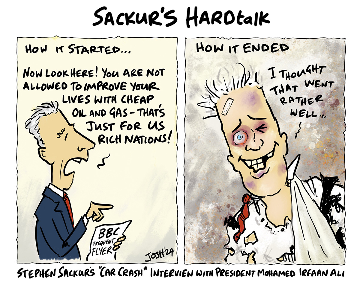 New cartoon! Sackur's HARDtalk... for this article realclearenergy.org/articles/2024/…
