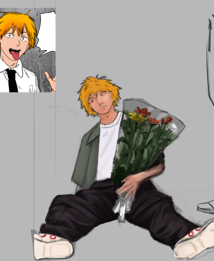 Art1ken's tweet photo. Denji WIP 
#Denji #chainsawman #fanart #manga #artist https://t.co/dKyj4wwir4