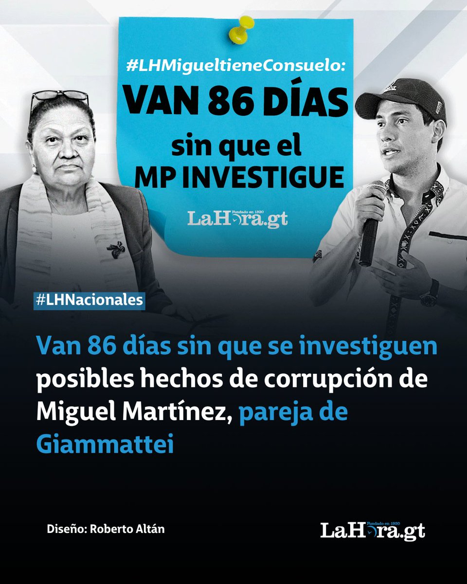 #LHNacionales | ⌛🔎 El tiempo pasa y aún no se revela si existe una investigación por posibles malos manejos de fondos en la administración de Giammattei y Miguel Martínez. Sigue leyendo aquí 👉 lnk.bio/s/2fef7