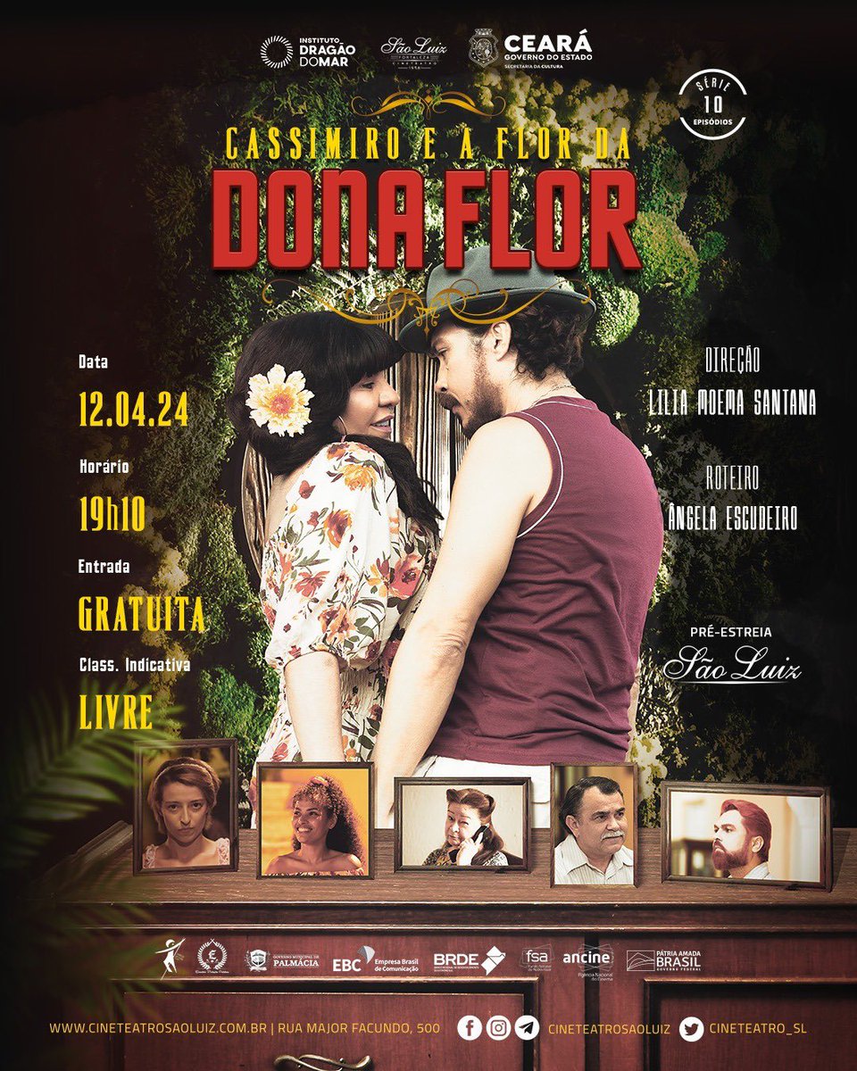 paulojorgeroque's tweet photo. Fortaleza e todo o meu Ceará! “Cassimiro e a Flor da Dona Flor” nossa série 100 % cearense vai ter um lançamento lindo no @Cineteatro_SL e de graça! Espero vocês lá dia 12 de abril às 19h! https://t.co/qpOJifOVOY