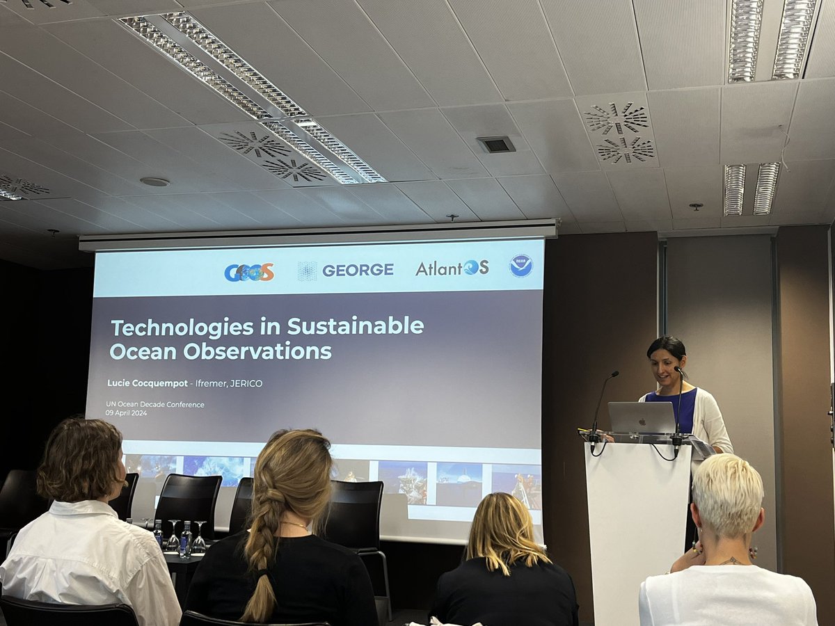 “It’s not about collecting all the data that we can. It’s about collecting all the data that we need.” A great opening to the side event on technologies in sustainable ocean observations by Lucie Cocquempot! 🗓️ Join GOOS at the #OceanDecadeWeek: lnkd.in/dhT7Drnz