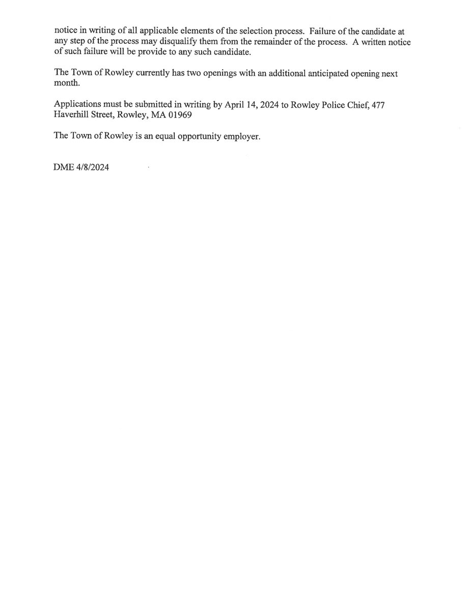 Rowley Police Dept. tweet media