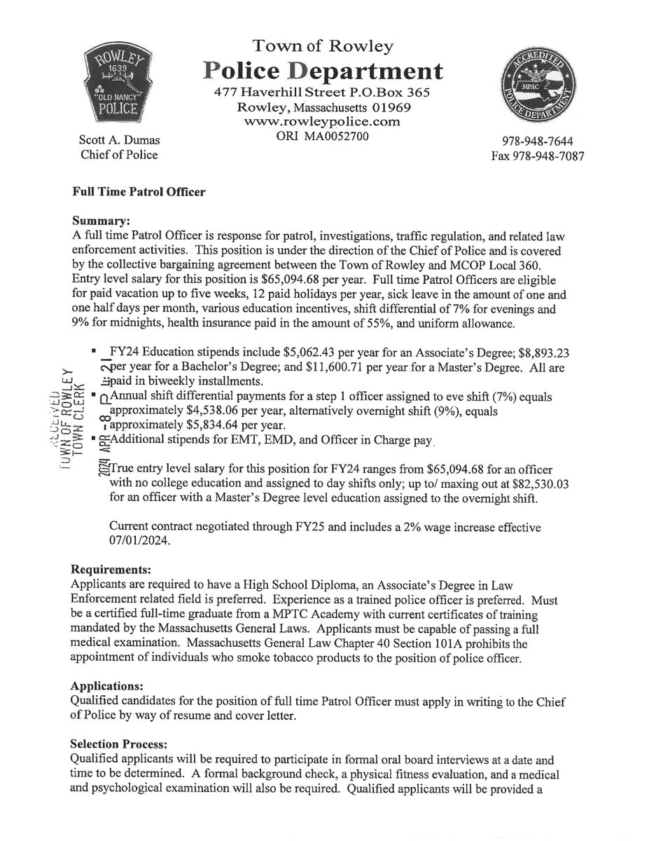 Rowley Police Dept. tweet media