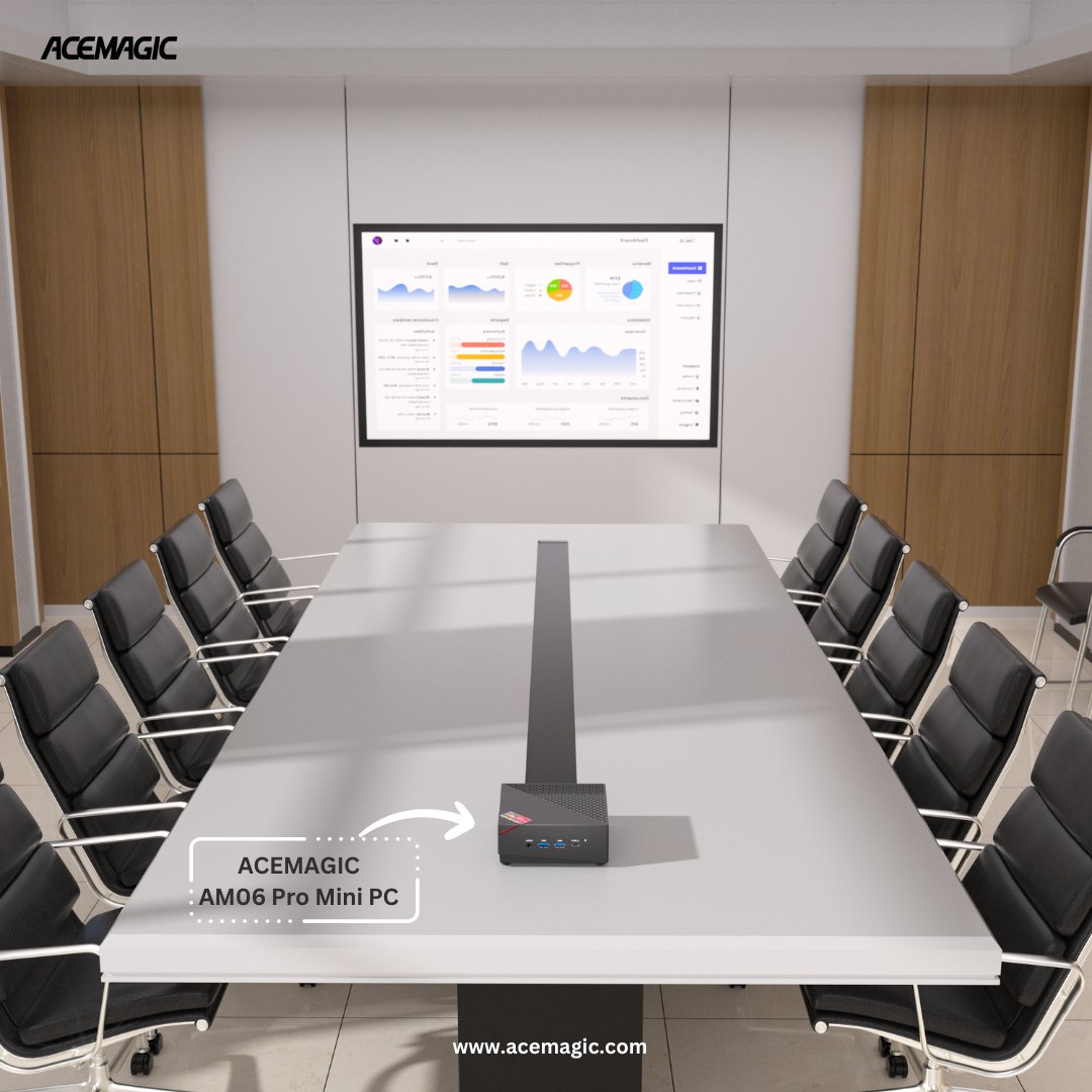 Acemagic_MiniPC's tweet photo. Having a reliable & efficient video conferencing setup is essential! 📊📈👨‍💼👩‍💼
#ACEMAGICAM06Pro #MiniPC is a top-notch mini PC that excels in video conferencing scenarios. Powered by an AMD Ryzen 7 5700U processor, this mighty mini PC delivers powerful performance for business collaboration.

🛒💨https://t.co/WkkuXeKtKo

#acemagicminipc #acemagicpc #meetingroom #videoconference