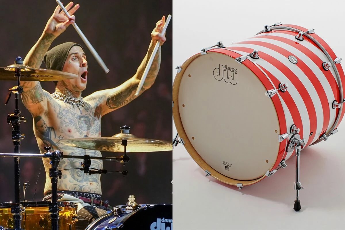 Blink-182 legend Travis Barker is auctioning off the drum kit used in the video for ‘Edging’ rocksound.tv/news/travis-ba…