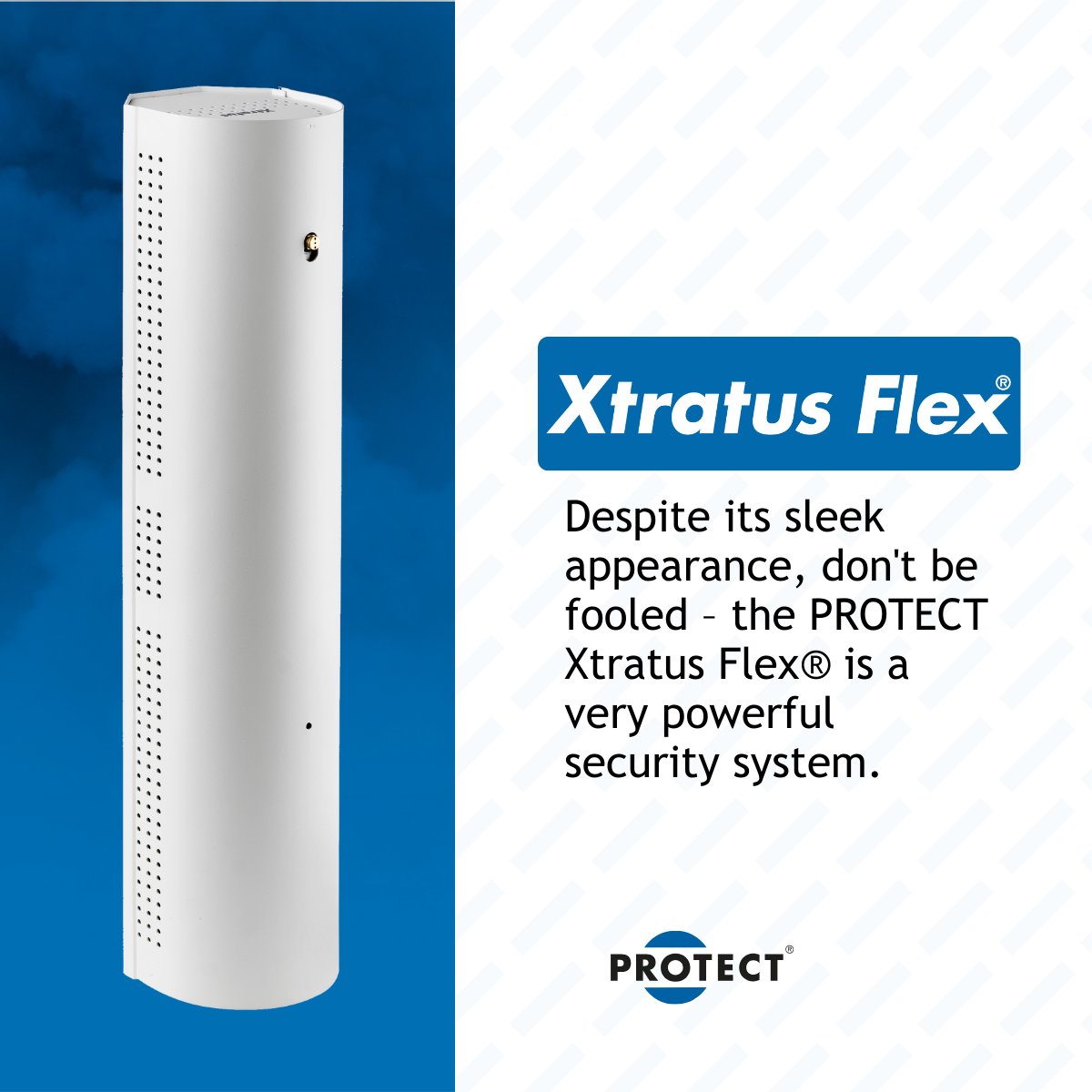 PROTECTFOG's tweet photo. The PROTECT Xtratus Flex® fog cannon combines style with security. Despite its sleek appearance, don't be fooled – the PROTECT Xtratus Flex® is a very powerful security system.

Read about the PROTECT Xtratus Flex® here:
https://t.co/2CM3oVr5Vc

#fogcannon #protectxtratusflex https://t.co/uWKavo9Ydw