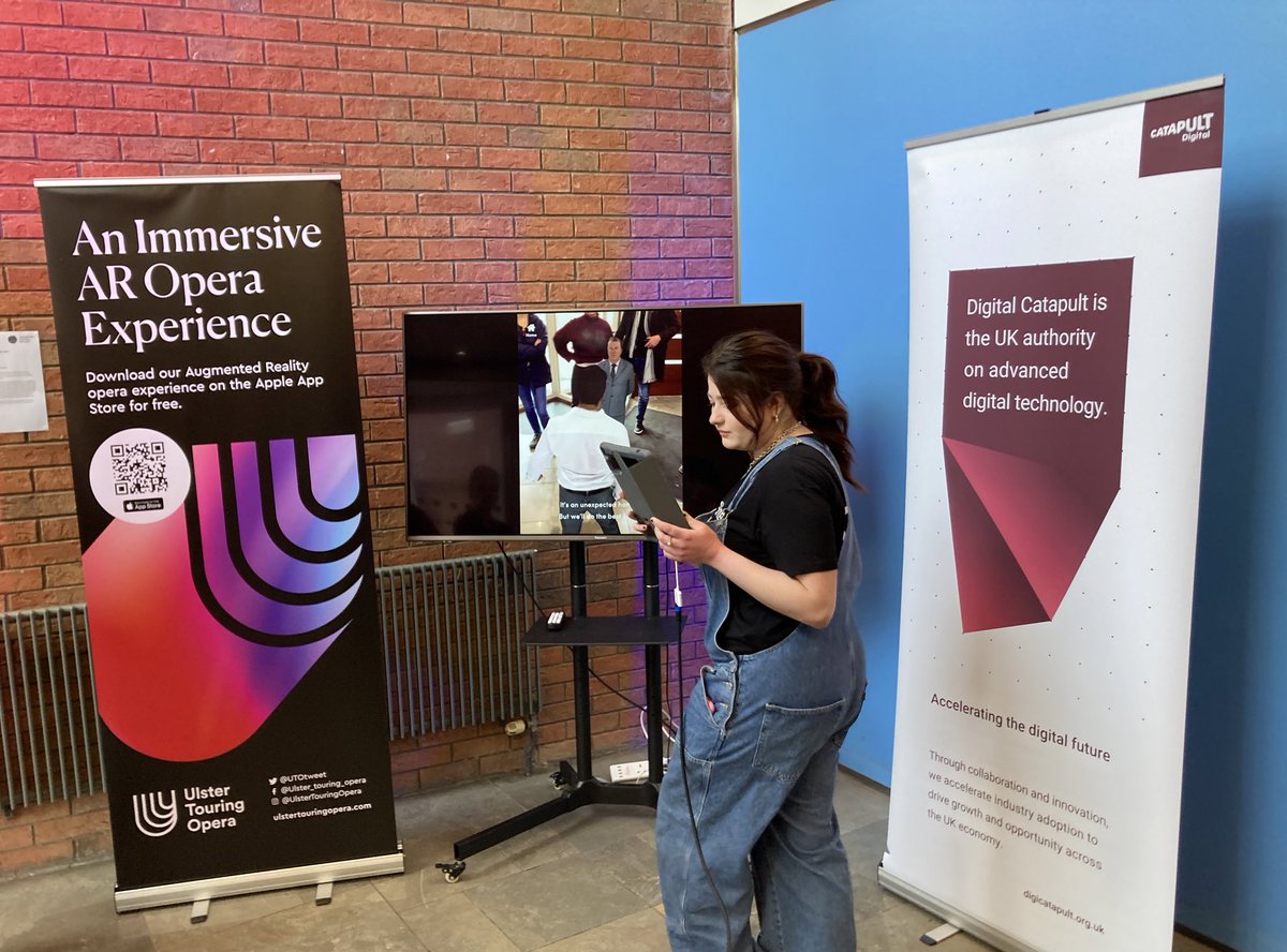 Catch us this week at the <a href="/sonorities/">Sonorities Festival Belfast</a> Festival for demos of our AR Opera app, as well as prototype showcases of <a href="/UMontreal/">Université de Montréal</a> ‘OpéRA de poche’ projects.

Thanks to <a href="/DigiCatNI/">Digital Catapult NI</a> <a href="/DigiCatapult/">Digital Catapult</a> for letting us use their amazing AV equipment!
