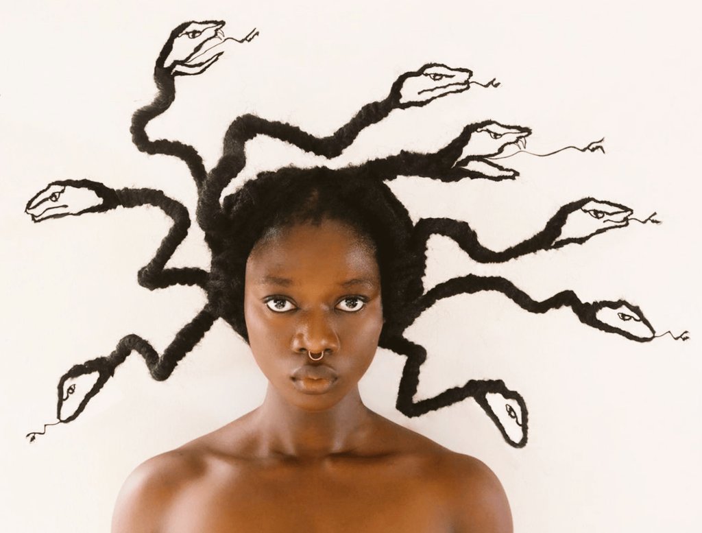Laetitia Ky, artist from the Ivory Coast in West Africa, who creates #sculptures using her own hair #WomensArt