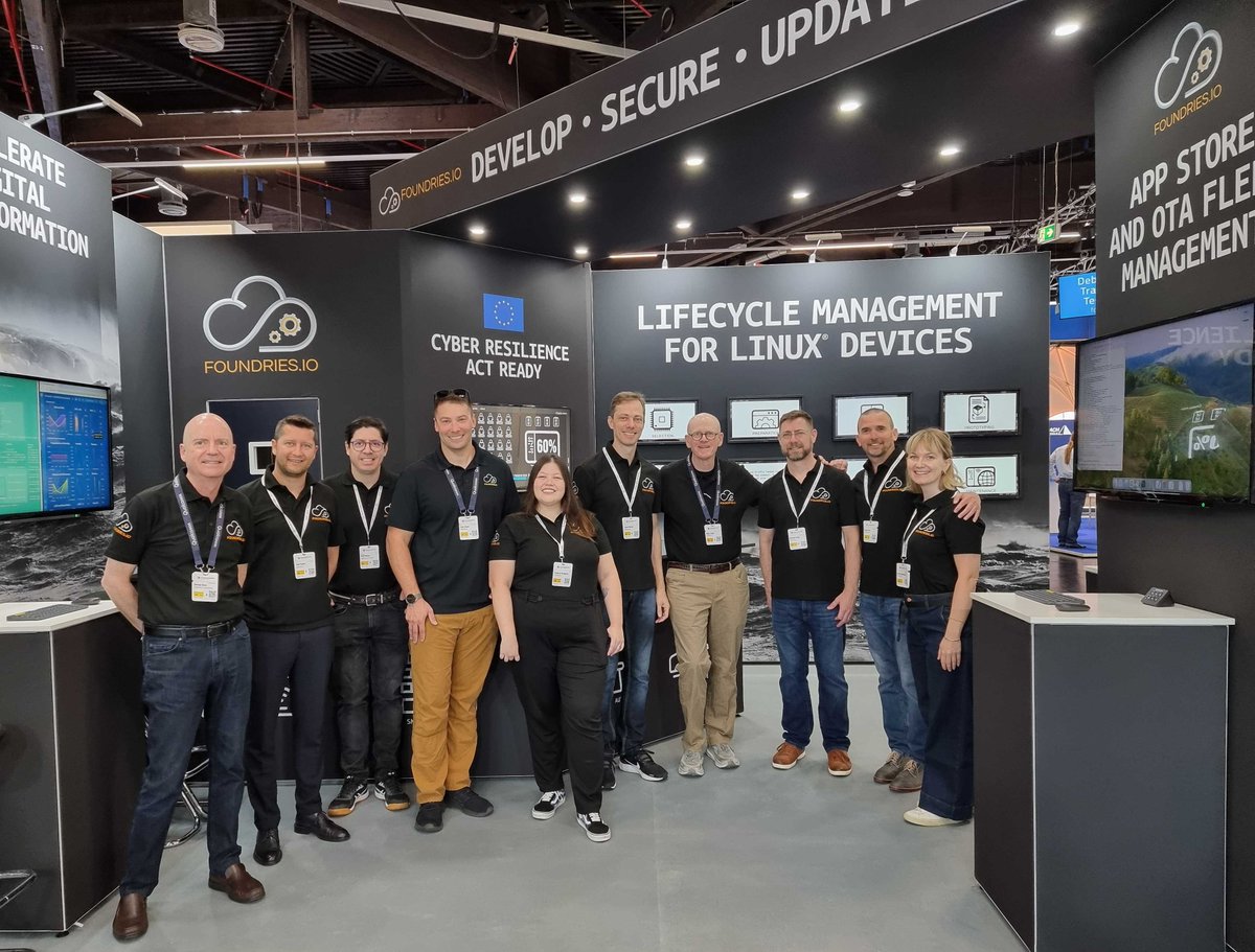 The first day of the #ew24 is now underway! 🤩 Come visit us at 📍Hall 4, Booth 4-505 to discover how our unified DevSecOps platform FoundriesFactory® can provide solutions to the real-world problems facing your development team. #linux #iot #security