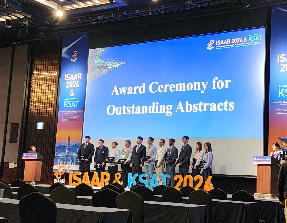 Encouragement to work hard more. Wining outstanding research award at International Symposium on Antimicrobial Agents and Resistance ISAAR 2024 for developing antibody therapy for drug resistance bacterial pneumonia Thanks 🙏 everyone who helped this journey