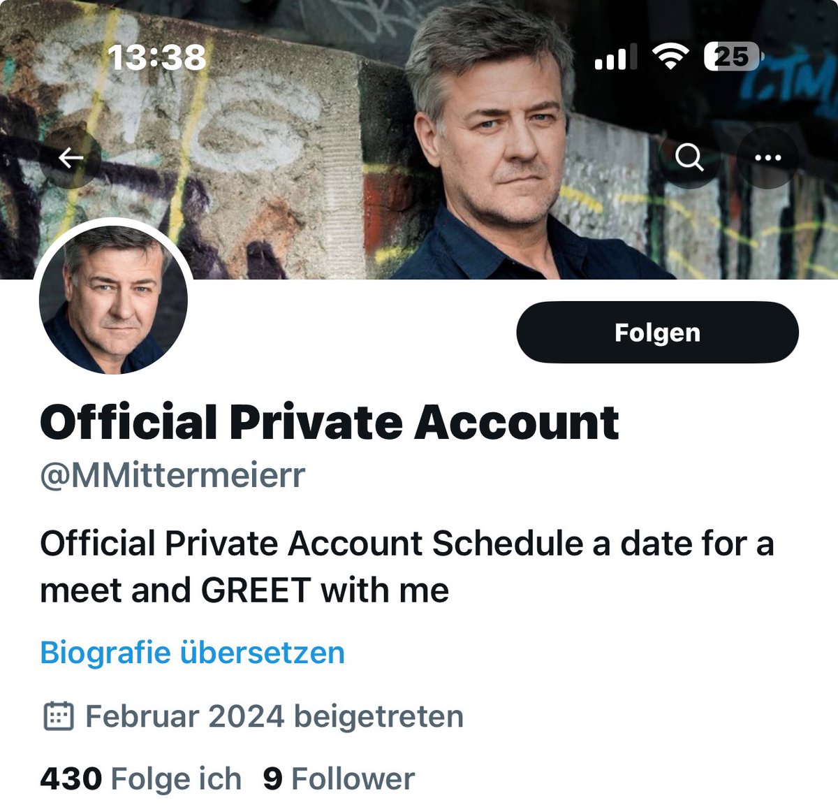 Achtung, da ist ein Fakeaccount unterwegs. Bei mir gibts kein Meet and GREET! Bitte blockieren!