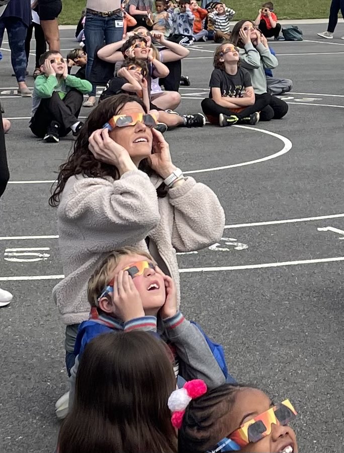 Our eagles had a great time watching the eclipse! Thank you to the PTA for purchasing glasses for us! The cheering when the clouds went away was awesome!