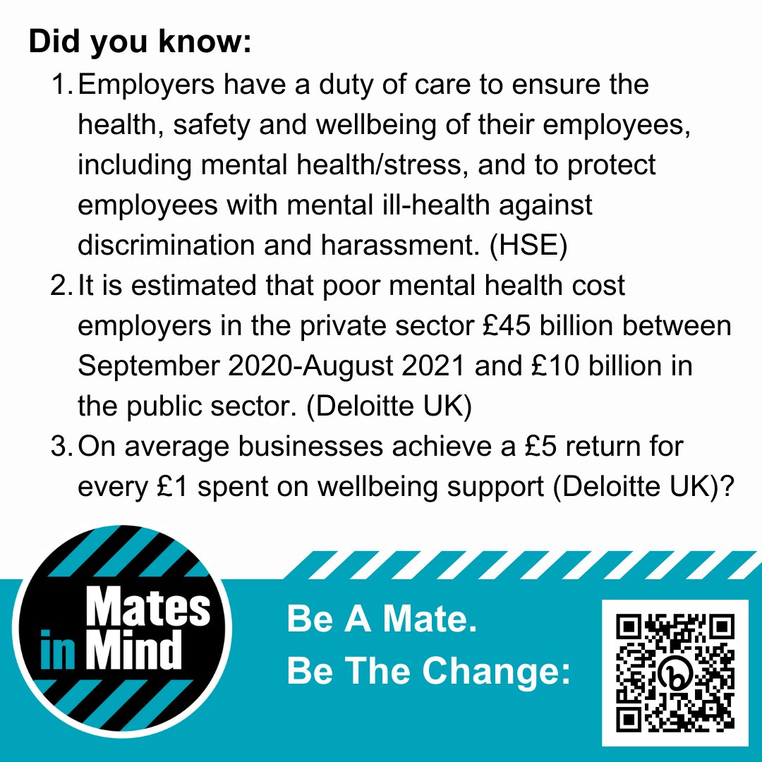 Ensuring no employee is made ill through their work is something we advocate for. Through a holistic, proactive, prevention strategy organisations can develop a 24/7 culture of support. Find out how to improve #mentalwellbeing in your organisation: bit.ly/MinMcommunity