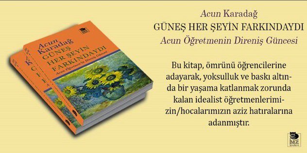 ÇEKİLİŞ VAR 🥰🥰 Değerli @acun_karadag hocamızın yazdığı Güneş Her Şeyin Farkındaydı kitabını 5 takipçiye hem de @acun_karadag tarafından imzalı göndereceğim. -Twiti beğen rt yap üç arkadaşını etiketle. -Yarın akşam 22:00’de sonuçları açıklayacam 😎😎