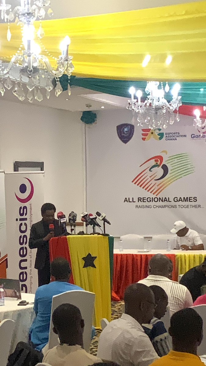 Our president Mr Kwesi Hayford speaks at the press launch at the @allregionalgame #ARGPressLaunch #AllRegionalGames