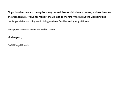 We have written to @Fingalcoco Councilors to demand they support CATU efforts to have FCC address the serious concerns surrounding the Tenant in Situ Scheme.

Councillors, stand up for your constituents today! They are real people, not numbers, and they need YOUR help!!!!