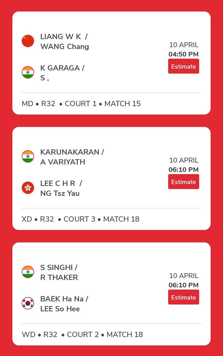 BAC 2024
Day 2 Schedule 🇮🇳

#BAC2024
#TeamIndia
#BadmintonAsiaChampionships2024