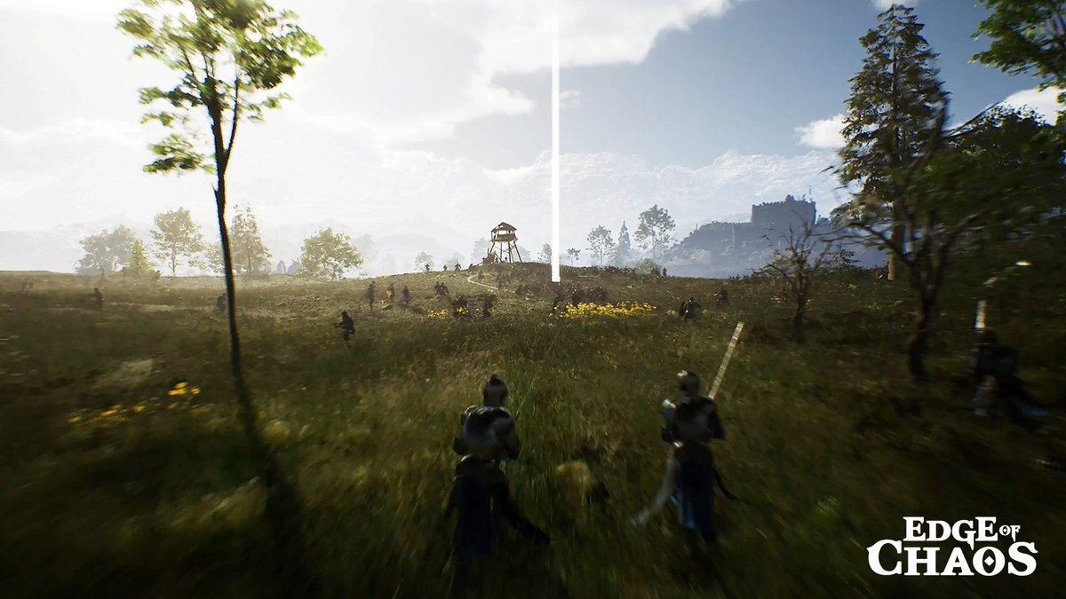 From tranquil breezes to the chaos of battle: whispering winds become clashing swords, rustling leaves turn to war cries and screams. 🛡️ Prepare for the ultimate medieval warfare experience in #EdgeofChaos. ⚔️ #IndieGame #GameDev #FollowFriday