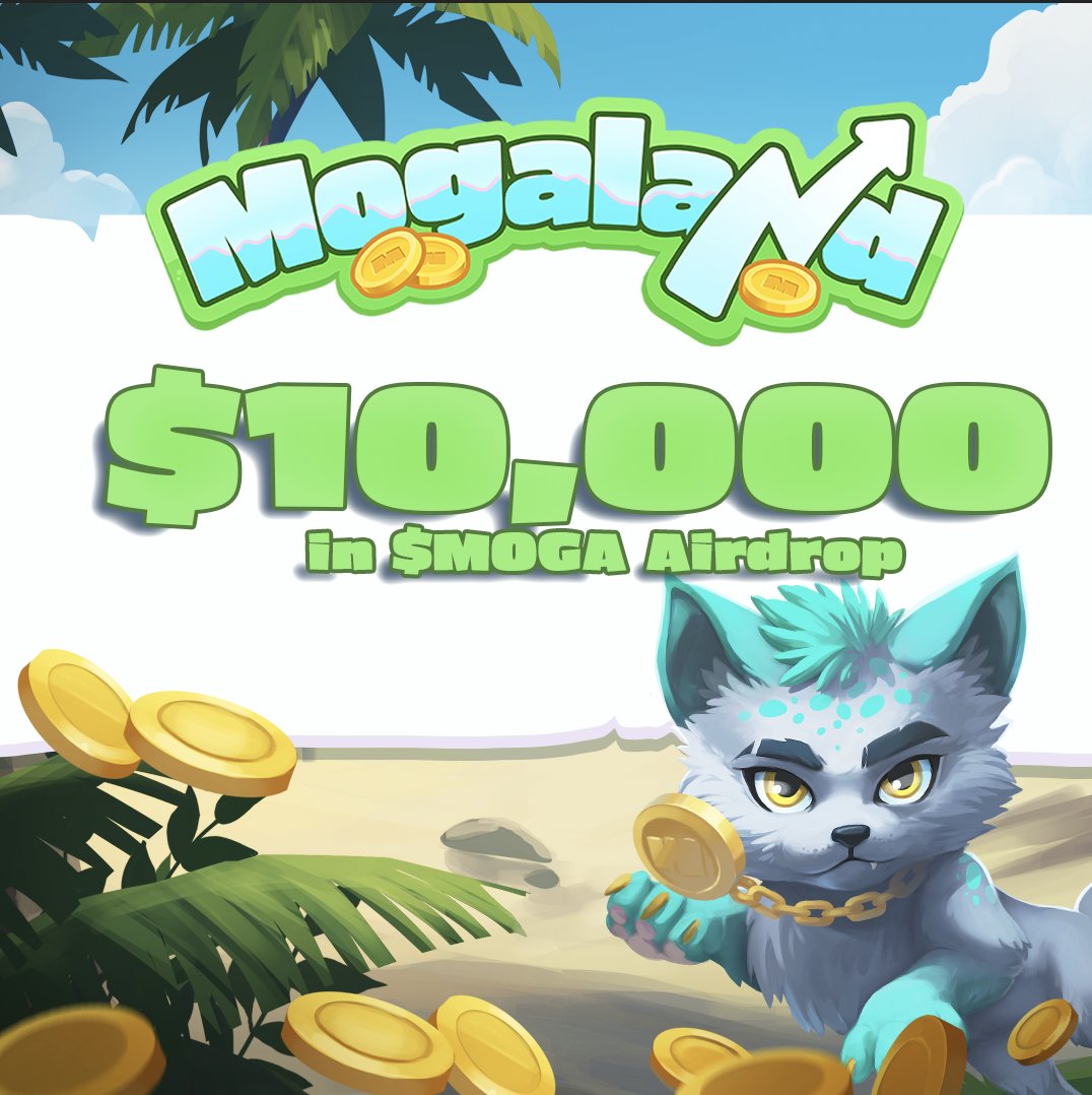 Mogaland_io's tweet image. 🏝 $10,000 in $MOGA up for grabs!
 
 🚀 Be one of 100 lucky winners! 
 
Campaign ends May 9. Tokens airdrop after TGE. 
 
Join Here 👉 zealy.io/cw/mogalandair…

Don’t miss out – your chance to win awaits!

#MOGA #Airdrop #CryptoGiveaway @zealy_io