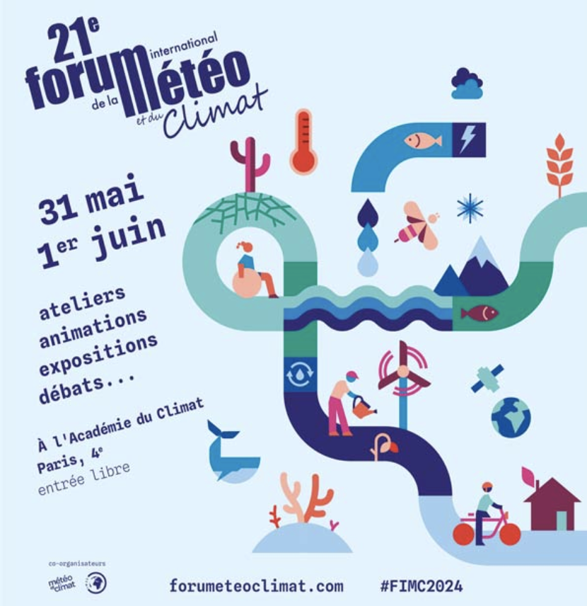 Le <a href="/Forumeteoclimat/">Forum Météo Climat #FIMC2025 🌎</a> se déroulera cette année du 31 mai au 1er juin 2024 à l’<a href="/AcademieClimat/">Académie du Climat</a> ! 
➡️ À cette occasion, l’<a href="/ademe/">ADEME</a> proposera des ateliers de la Fresque du Sol.
Découvrez le programme 👉forumeteoclimat.com