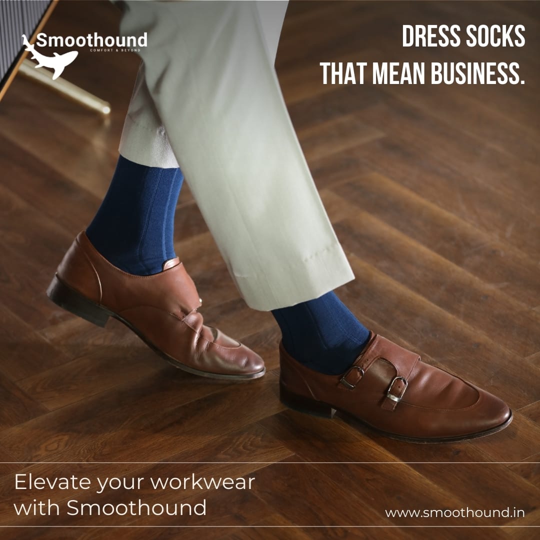 Ready to conquer the boardroom?

Step into your meetings with the confidence and comfort of Smoothound socks. It's the subtle detail that speaks volumes about your style and professionalism.

#Smoothound #socks #sockgame #happysocks #cutesocks #funsocks #fashionsocks #anklesocks