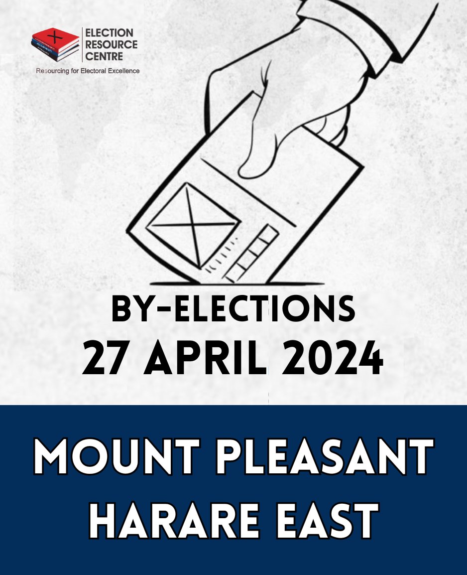 By-Elections 27 April 2024 Upcoming by-elections in Mount Pleasant and Harare East constituencies on 27 April. If you are registered, GO OUT & VOTE #ElectionsZW