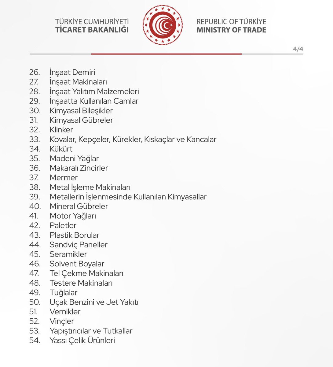 Ticaret Bakanı Bolat 10 gün önce İsrail ile ticaretin sürdürülmesini eleştirenleri 'MOSSAD ajanı' olmakla suçlamış 'İsrail ile ticaret koca bir yalandan ibaret” demişti.. Sonuç!👇