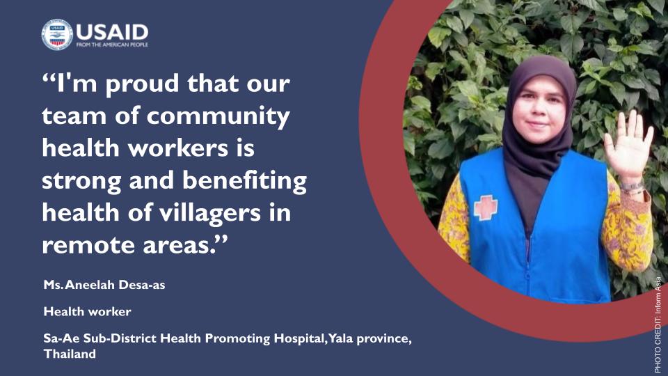 In recognition of #WorldHealthDay, we honor courageous health workers working across Thailand to reach the unreached. @USAID, through @PMIgov, is proud to partner with these frontline workers who report and respond to malaria cases in remote areas to achieve #EndMalaria goals.